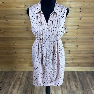 🔥Pink Oh Momma! Maternity top Size L pink w/hearts shirt